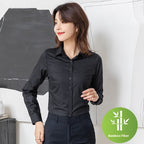 Bamboo Fiber Business Wear White Shirt For Women