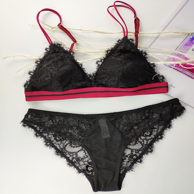 Rimless lace Triangle Bra